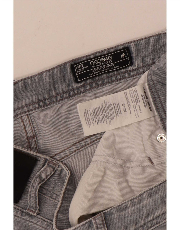 Męskie jeansy Jack & Jones Tim Slim W30 L34 Szara bawełna