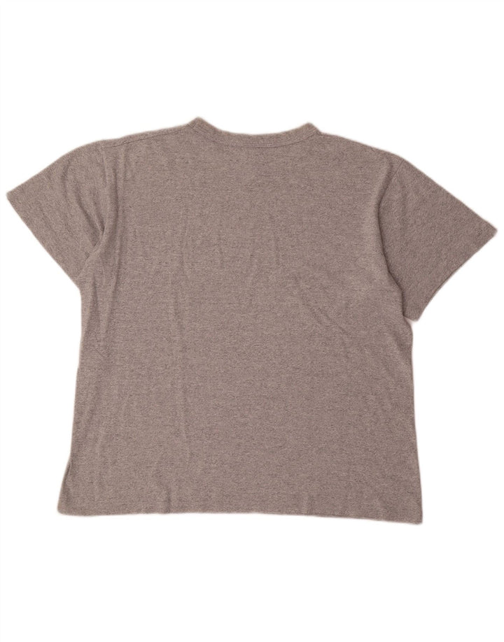 Męski T-shirt Champion z grafiką, duży, szary, akrylowy