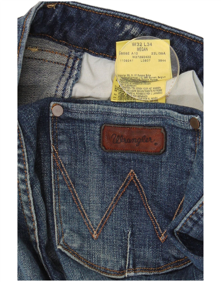 Damskie jeansy WRANGLER Megan Bootcut W32 L29 Niebieskie, bawełniane