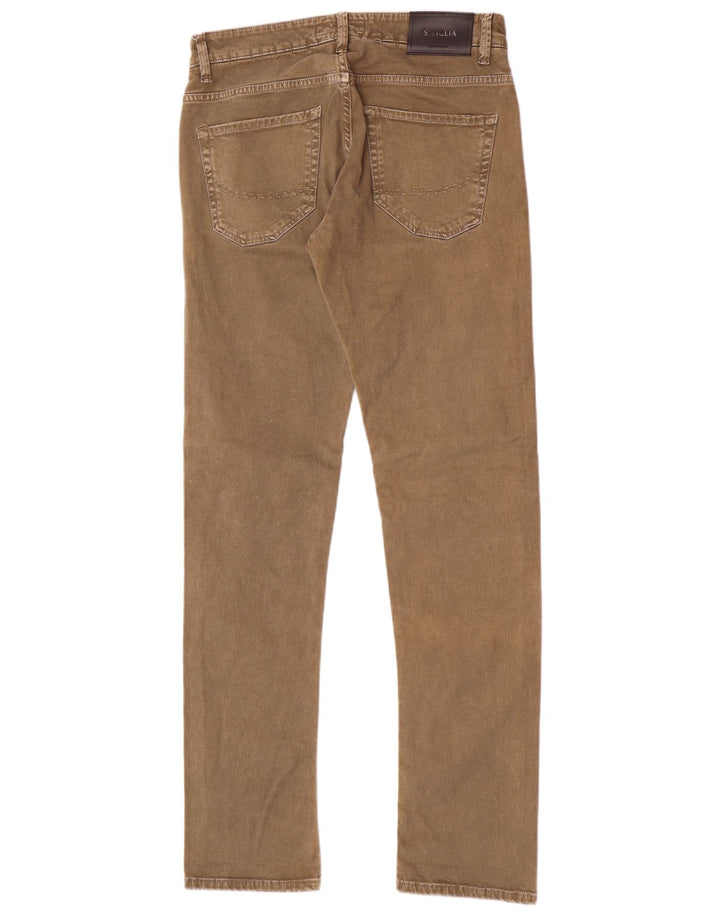 SIVIGLIA Damskie jeansy slim W32 L33 Beżowa bawełna