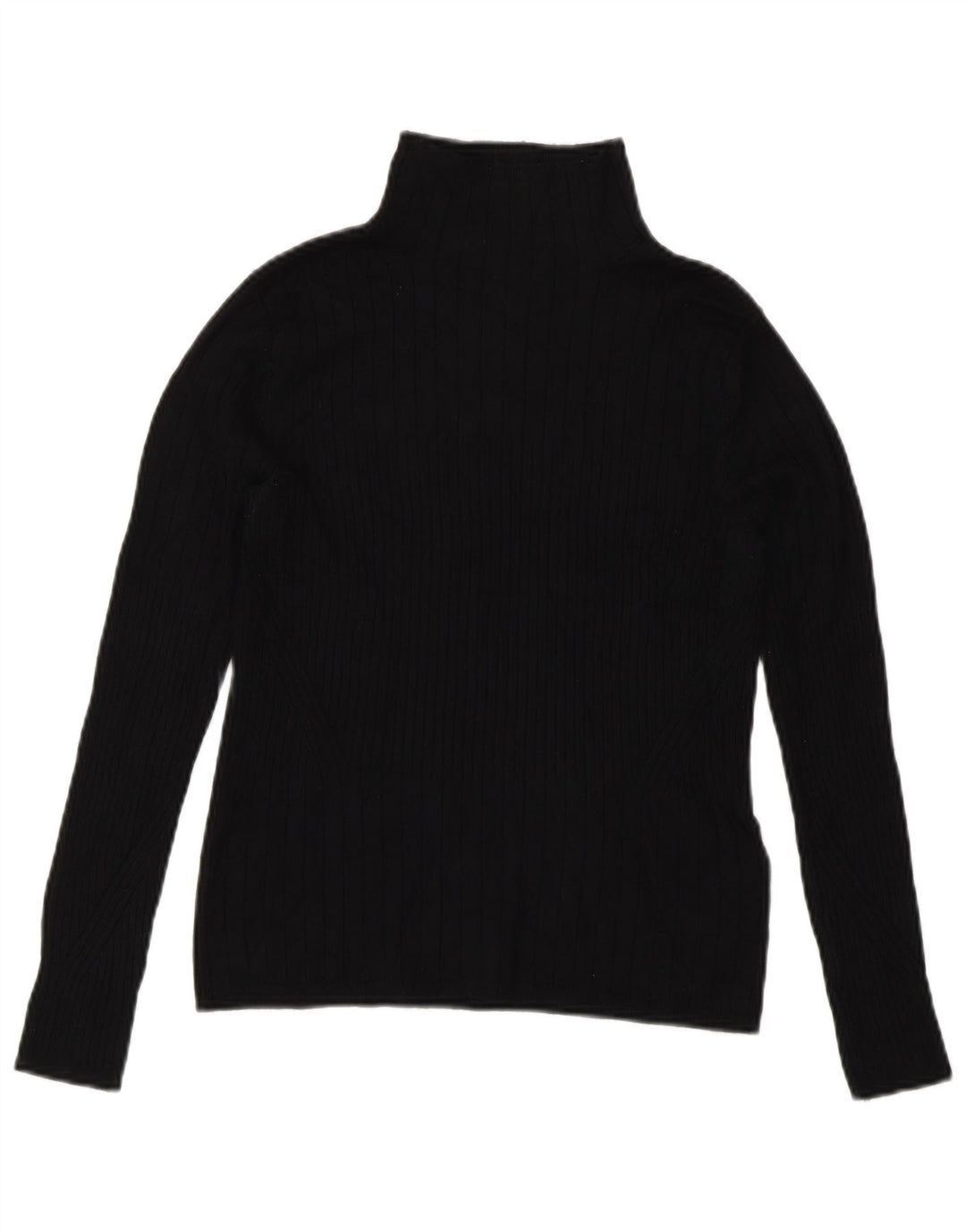 Marks & Spencer Damski sweter z golfem UK 10 Small, czarna wiskoza