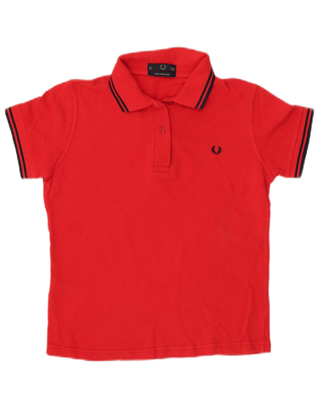 Damska koszulka polo Fred Perry, UK 8, mała, czerwona, bawełniana