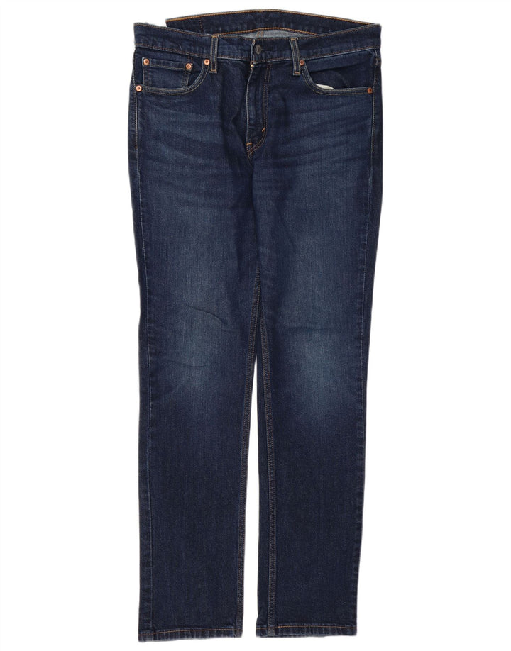 Męskie jeansy Levi's 511 Slim W33 L32 Granatowa bawełna