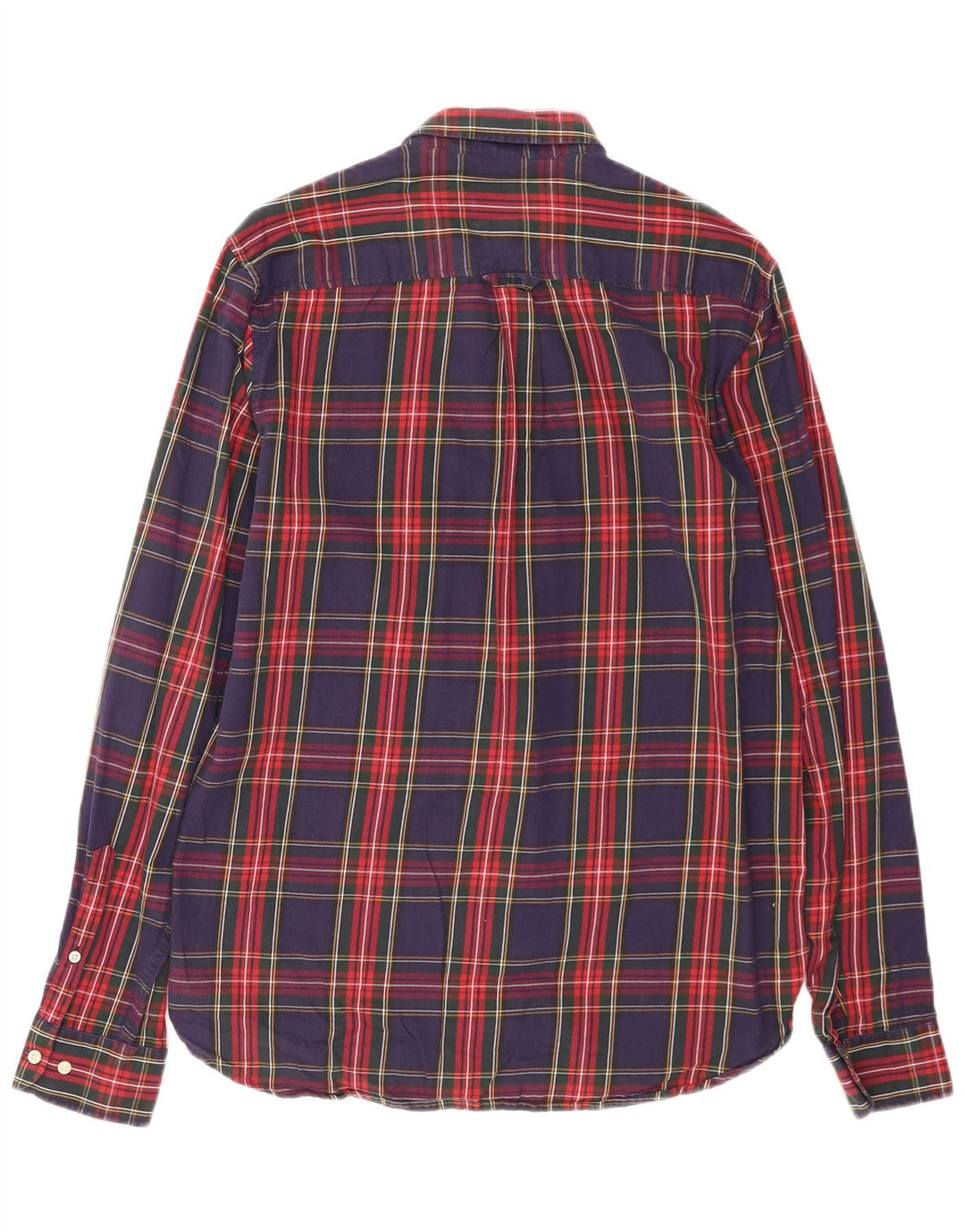 Męska koszula flanelowa Superdry, bawełniana, w średnią granatową kratkę