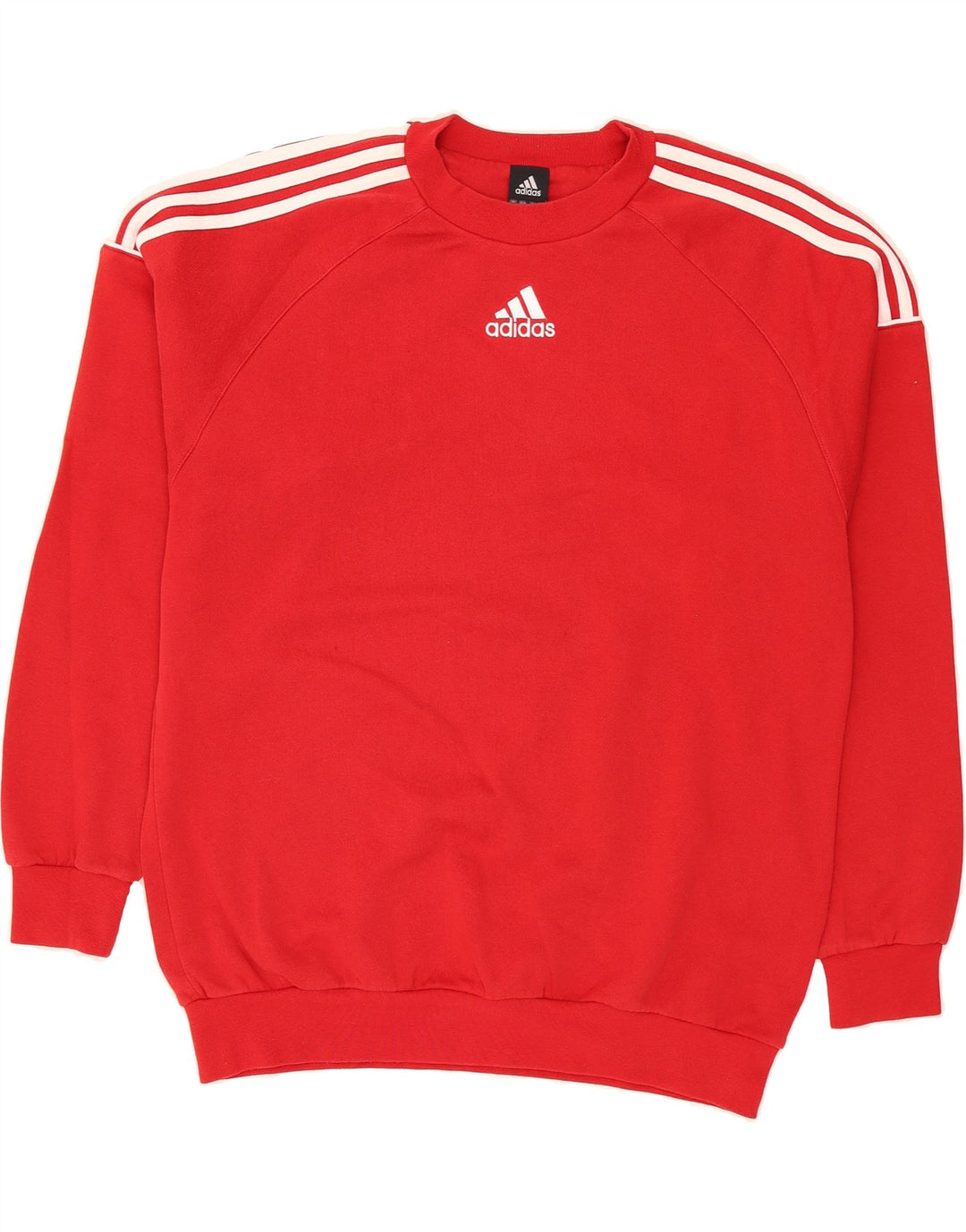 ADIDAS Mens Sweatshirt Jumper UK 38/40 Medium Red Cotton Vintage Adidas and Second-Hand Adidas from Messina Hembry 