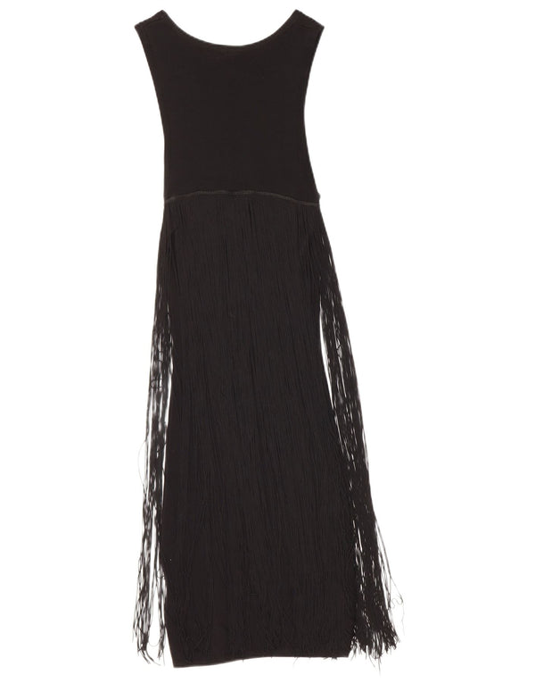 Damska sukienka maxi bez rękawów Topshop UK 6 XS, czarna wiskoza