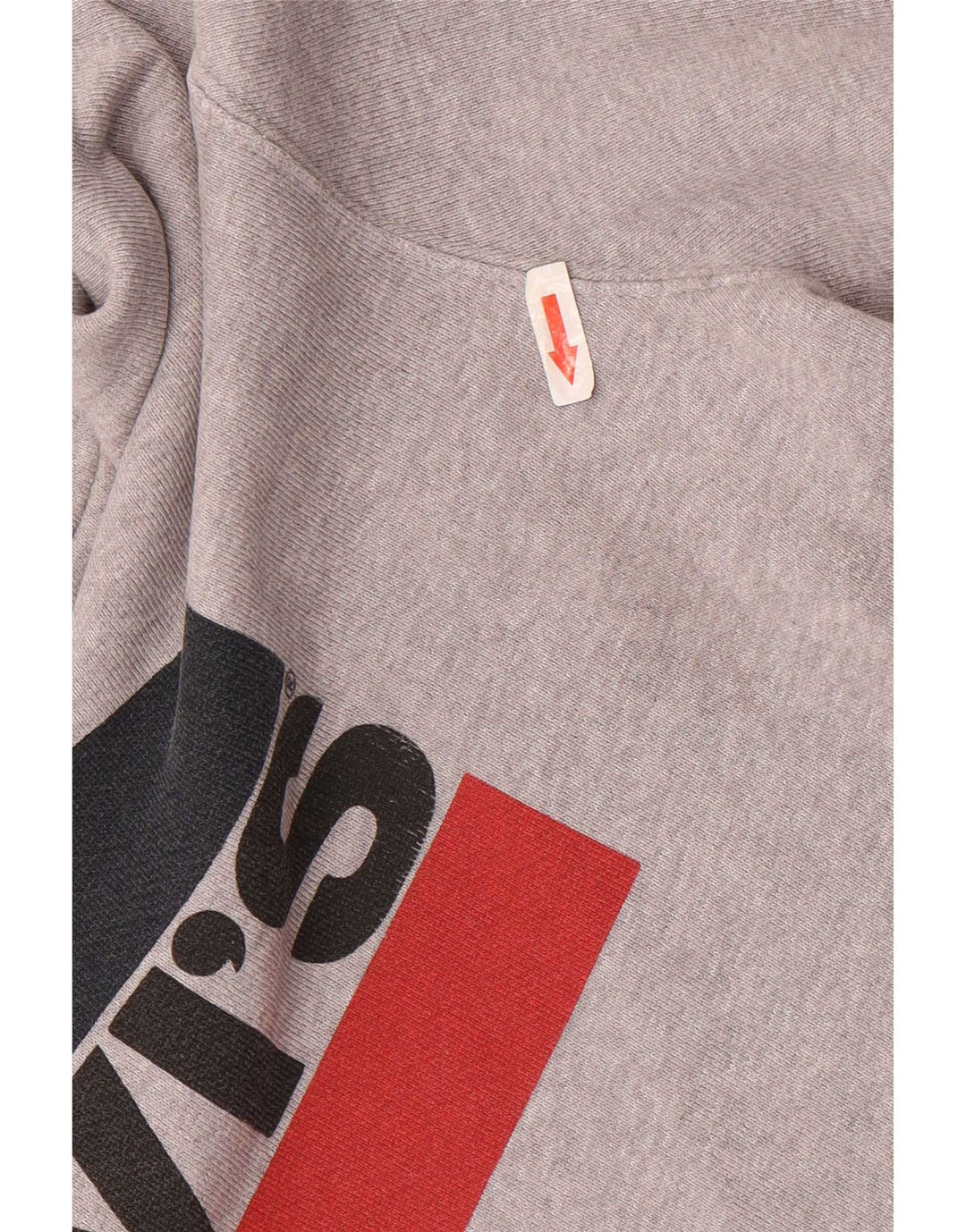 Męski sweter z kapturem z grafiką Levi's, duży, szary, bawełniany