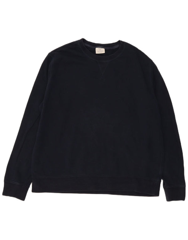 Marks & Spencer Męski sweter o regularnym kroju, 3XL, granatowy, bawełniany