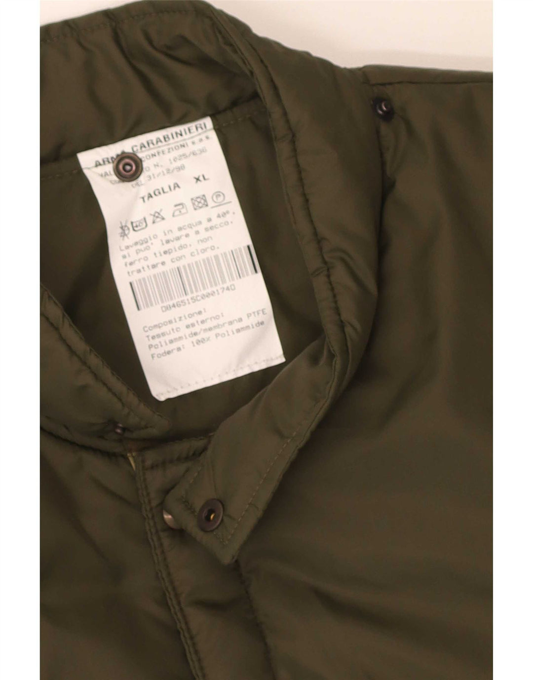 Vintage męska kamizelka UK 42 XL Khaki, poliamid