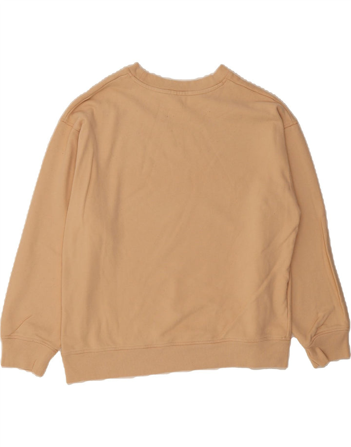 LEVI'S Womens Oversized Sweatshirt Jumper UK 16 Large Beige Cotton Vintage Levi's and Second-Hand Levi's from Messina Hembry 
