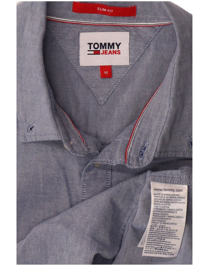 Męska koszula slim fit TOMMY HILFIGER w kolorze średnioniebieskim, bawełniana