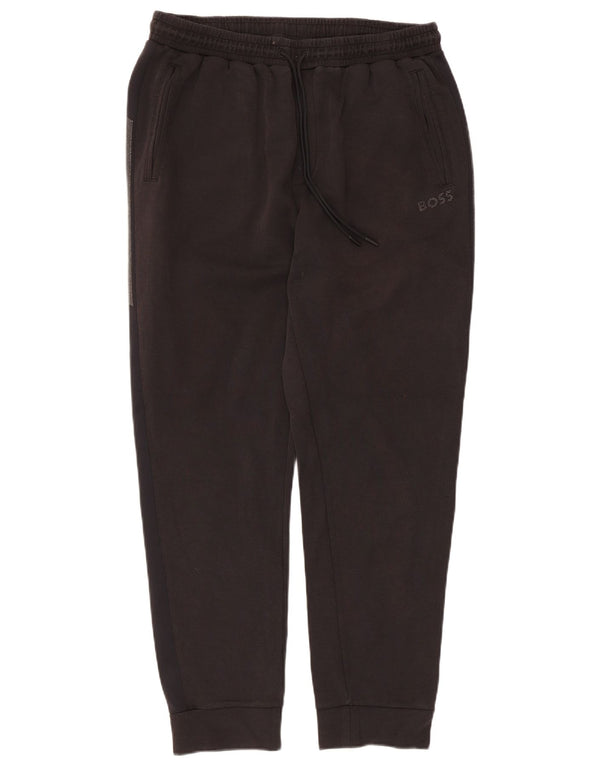 Damskie spodnie dresowe Hugo Boss Joggers UK 20 2XL Czarna bawełna w cętki