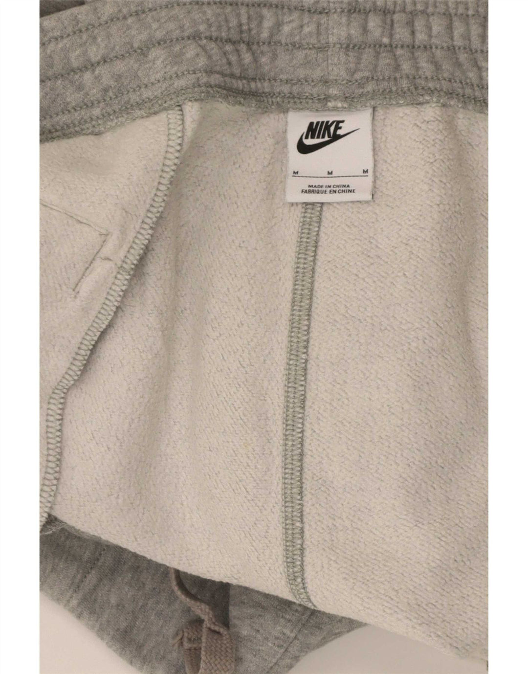 Męskie spodnie dresowe Nike, średnioszare, bawełniane w cętki