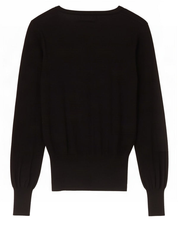 Marks & Spencer Damski sweter kardigan UK 10 Small, czarna wiskoza