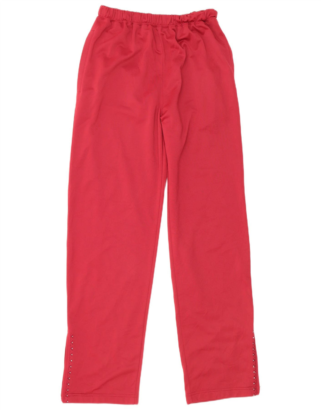 Damskie spodnie dresowe LOTTO UK 14, duże bordowe, poliestrowe