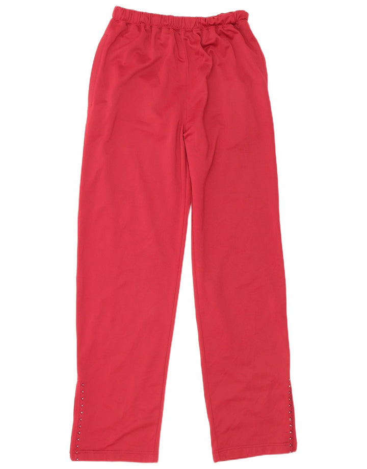 Damskie spodnie dresowe LOTTO UK 14, duże bordowe, poliestrowe