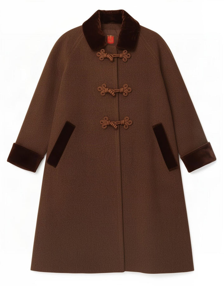 Damski płaszcz Ritz Saddler Trachten Oversize, UE 40, średni brąz