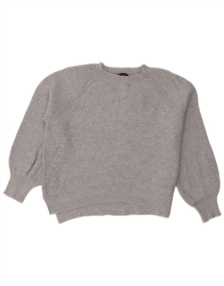 Marks & Spencer Damski sweter z dekoltem w łódkę, UK 14, średni niebieski