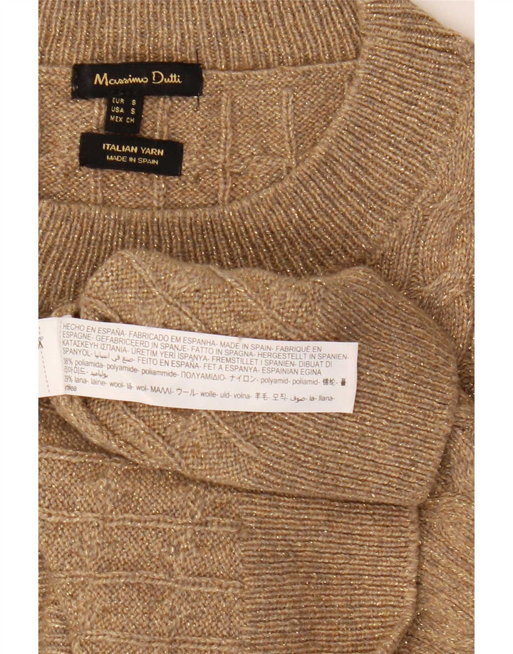 Sweter damski Massimo Dutti Oversize z okrągłym dekoltem UK 10 Small Grey