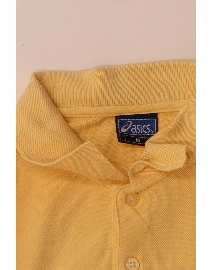 Męska koszulka polo Asics, średnia żółta bawełna