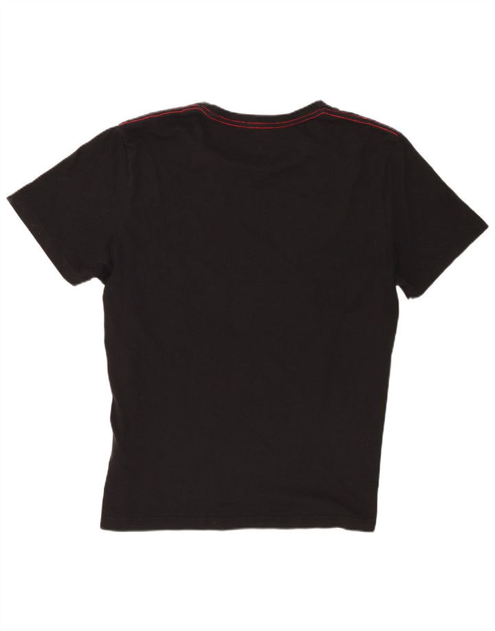 Męski T-shirt z grafiką Gant, 2XL, czarna bawełna