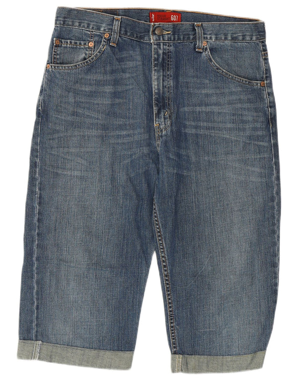 Damskie spodenki jeansowe Levi's 607 Regular W34, duże niebieskie