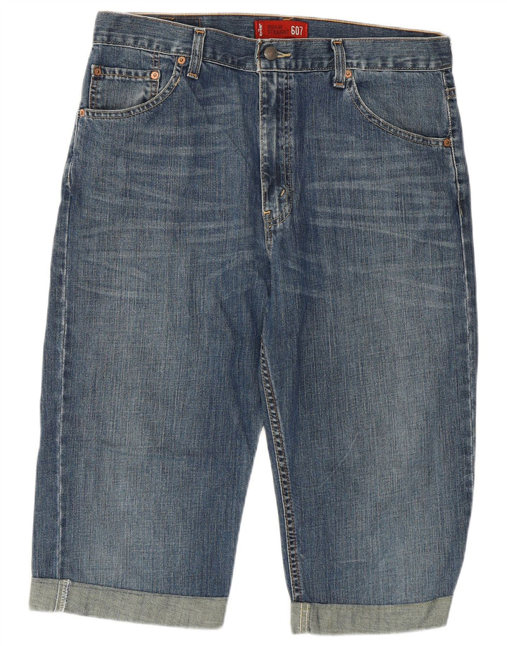 Damskie spodenki jeansowe Levi's 607 Regular W34, duże niebieskie