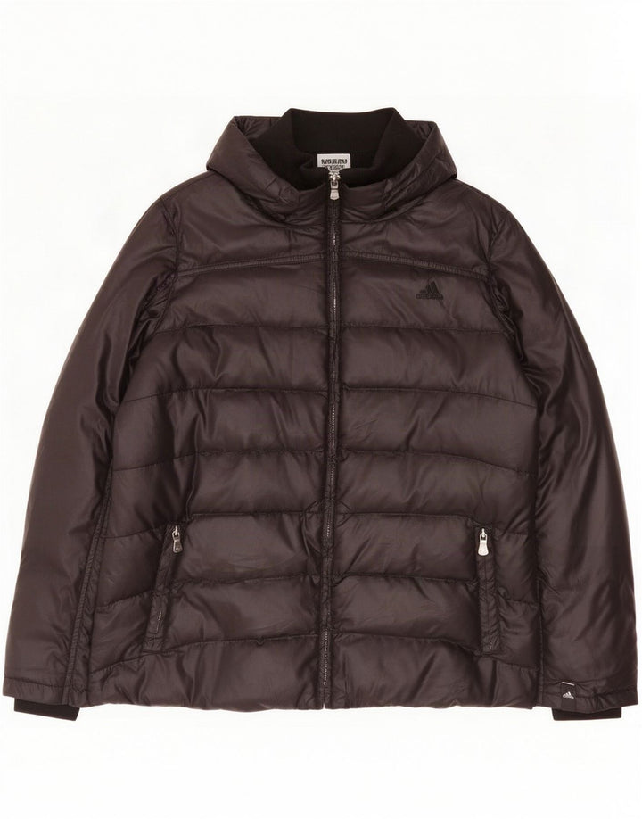 Damska ocieplana kurtka Adidas UK 18 XL Czarny poliester