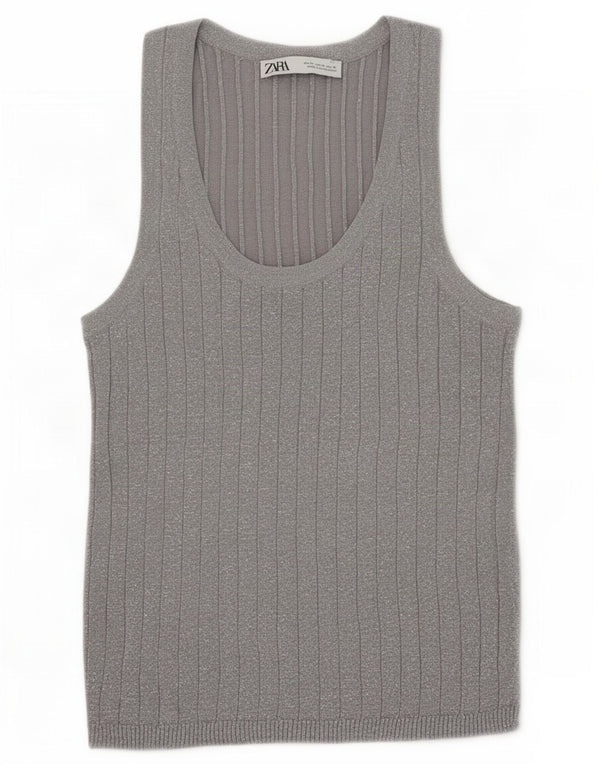 Tank top damski Zara UK 12, średni szary