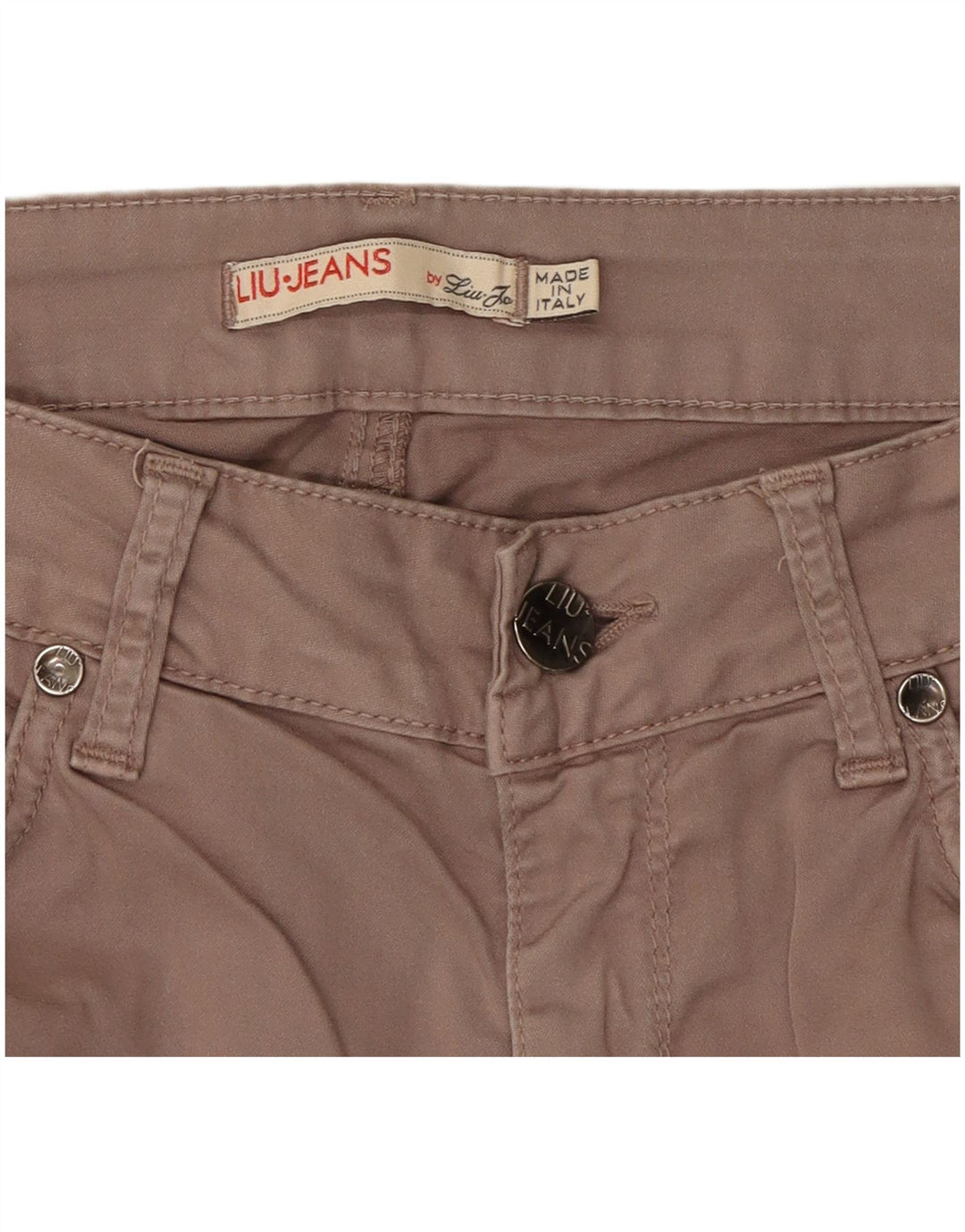 Damskie spodnie typu slim casual Liu Jo W30 L30 szare