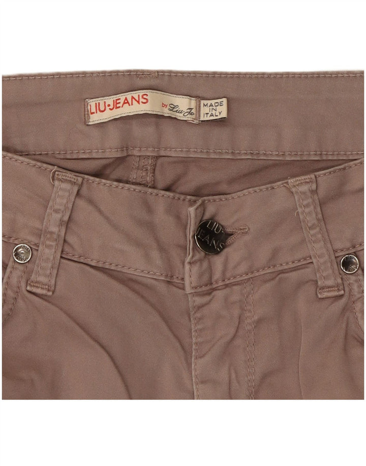 Damskie spodnie typu slim casual Liu Jo W30 L30 szare