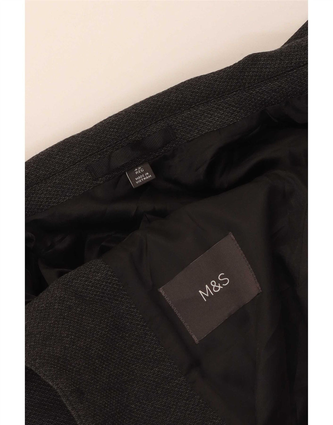 Marks & Spencer Męska marynarka zapinana na 2 guziki UK 42, duża, szara