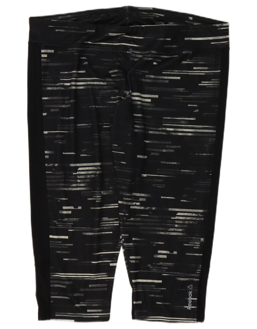 Damskie legginsy Reebok Capri UK 24/26 2XL, poliester w czarne paski