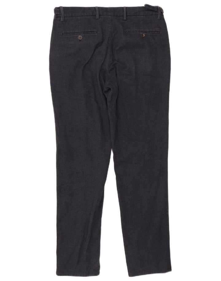 Spodnie Chino Massimo Dutti Męskie EU 42 Large W32 L30 Granatowe Jodełka