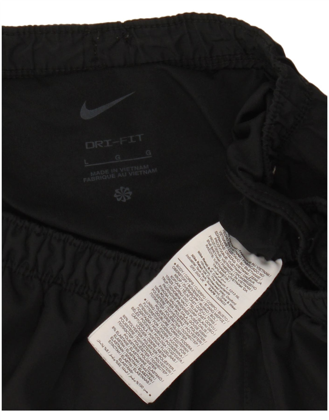 Męskie spodenki sportowe Nike Dri Fit, duże, czarne, poliestrowe