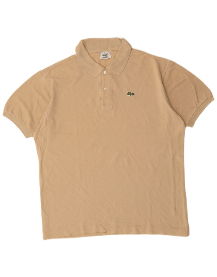 Męska koszulka polo Lacoste, rozmiar 5, duża, beżowa, bawełniana