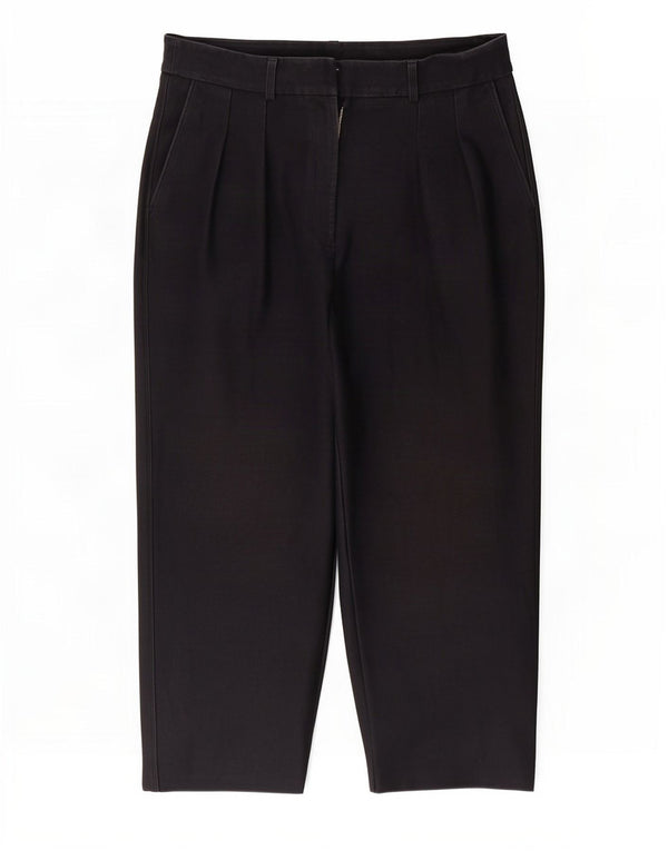 Spodnie Chino Marks & Spencer Damskie Crop Pegged UK 16 Duże W34 L24 Czarne