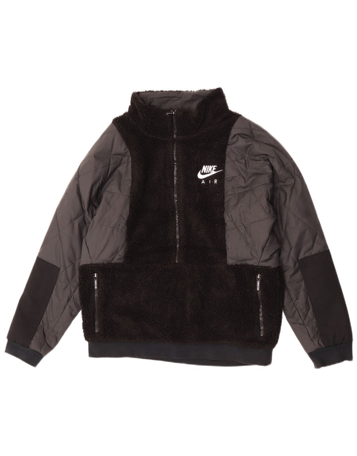 Chłopięca kurtka polarowa Nike, 13-14 lat, XL, czarna, poliestrowa