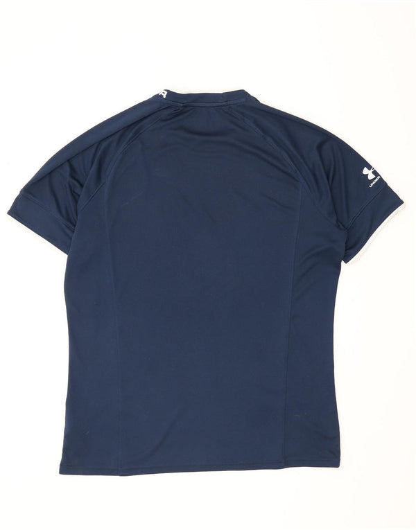 Męska koszulka z grafiką Under Armour Heat Gear, rozmiar XL, granatowy, poliester