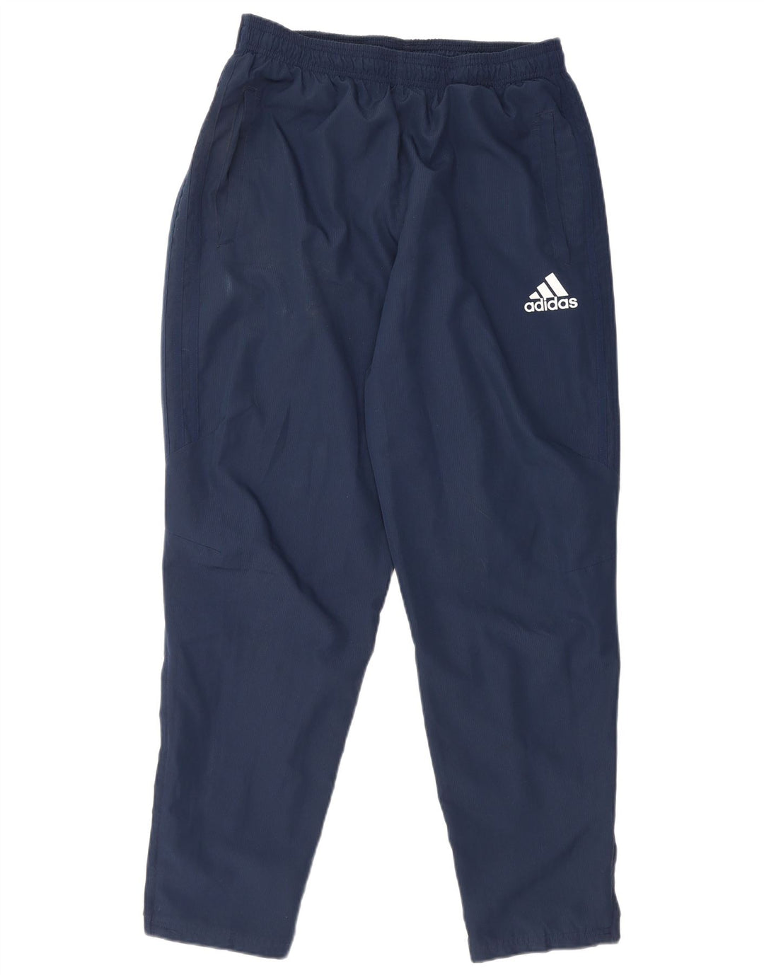 Damskie spodnie dresowe Adidas Climalite UK 14, duże granatowe, poliestrowe