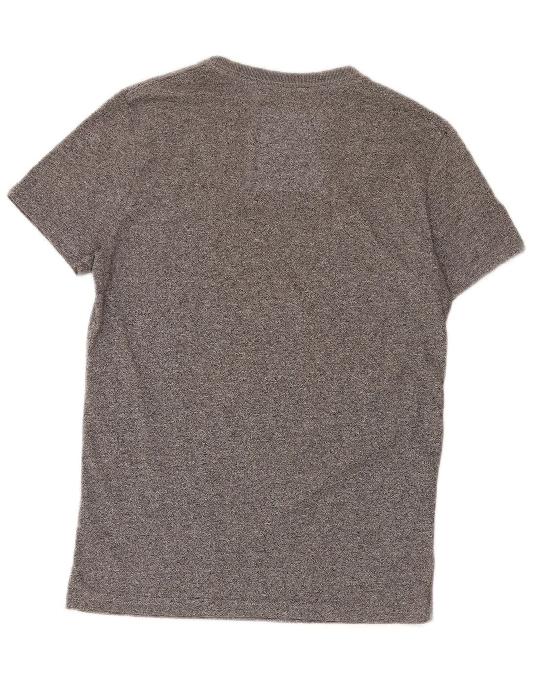 Męski T-shirt z grafiką Superdry, mały, szary, bawełniany w plamki