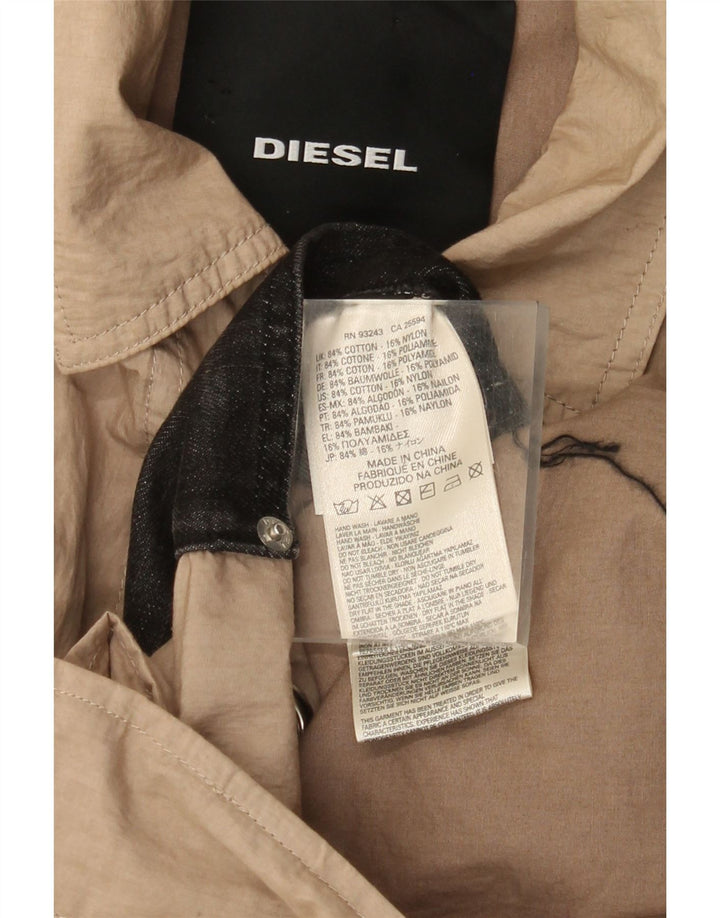 Trencz damski Diesel UK 40, duży, beżowy, bawełniany