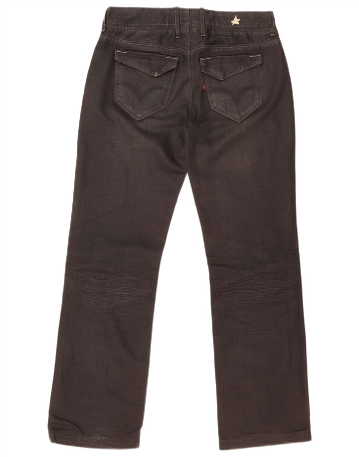 Męskie proste dżinsy Levi's W29 L32 Czarna bawełna