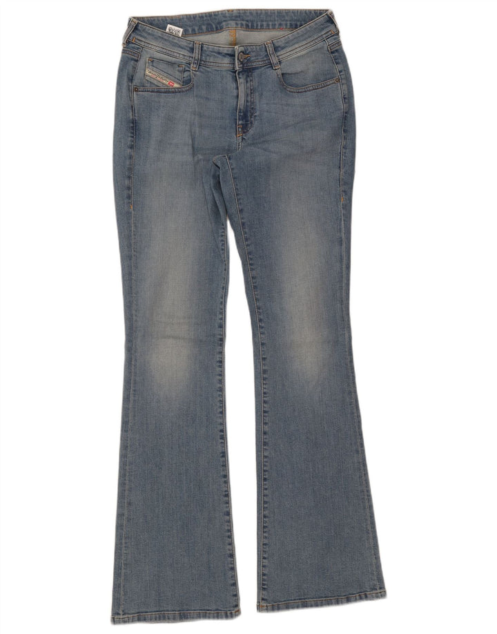 Damskie jeansy rozkloszowane Diesel W29 L33 Niebieskie bawełniane