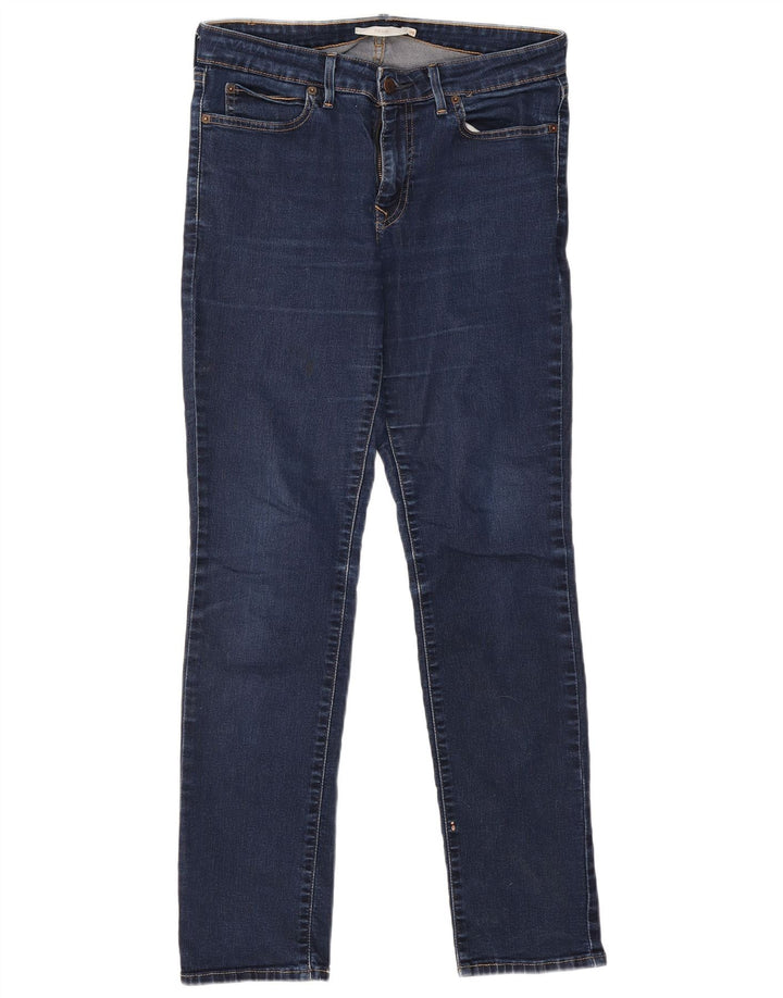 Damskie jeansy LEVI'S 712 Slim W29 L30 Granatowa bawełna