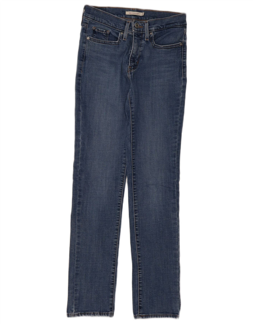 Damskie jeansy Levi's 312 Shaping W27 L30 Niebieska bawełna