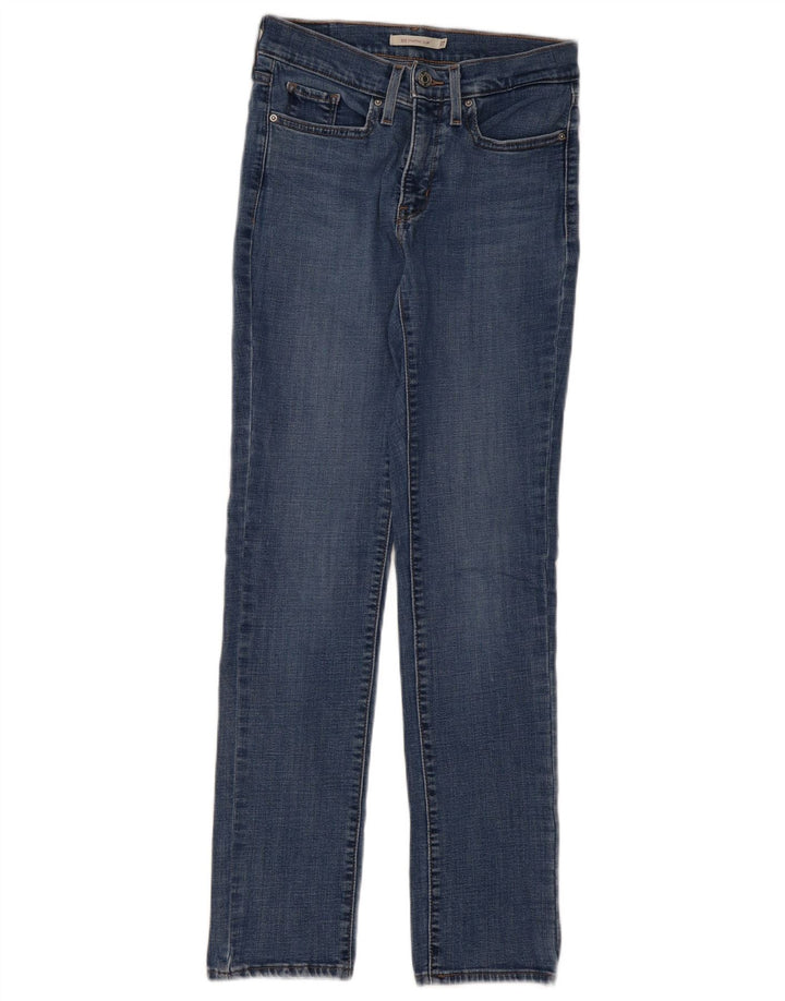 Damskie jeansy Levi's 312 Shaping W27 L30 Niebieska bawełna