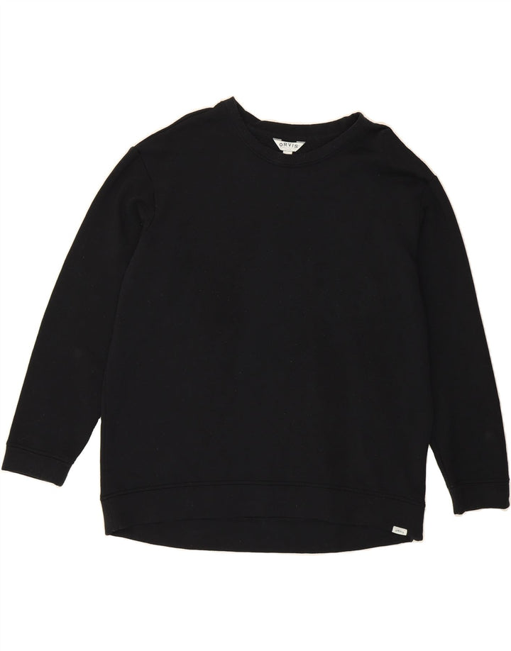 ORVIS Mens Sweatshirt Jumper Large Black Modal Vintage Orvis and Second-Hand Orvis from Messina Hembry 