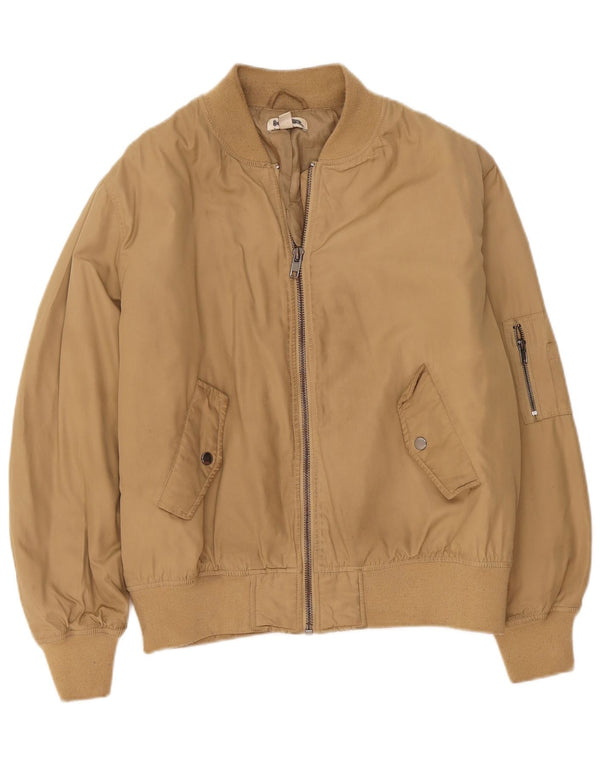 Damska kurtka bomberka oversize Topshop UK 12, średni beż, poliester