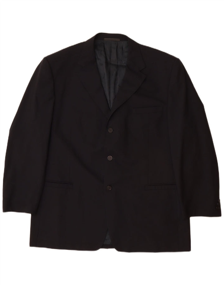 Męska marynarka VERSACE Classic zapinana na 3 guziki, UK 42 XL, granatowa